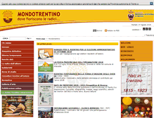 Tablet Screenshot of mondotrentino.net